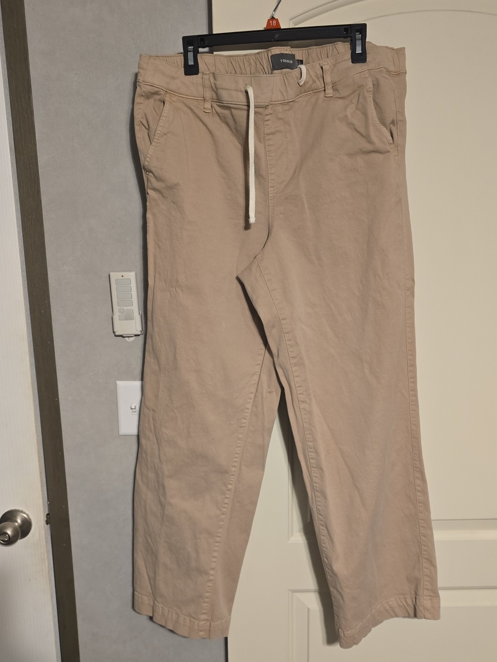 Torrid Women's Beige Drawstring Pull-on Chino Pants